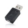 USB male to Micro USB female Adapter Black (OEM) (BULK)